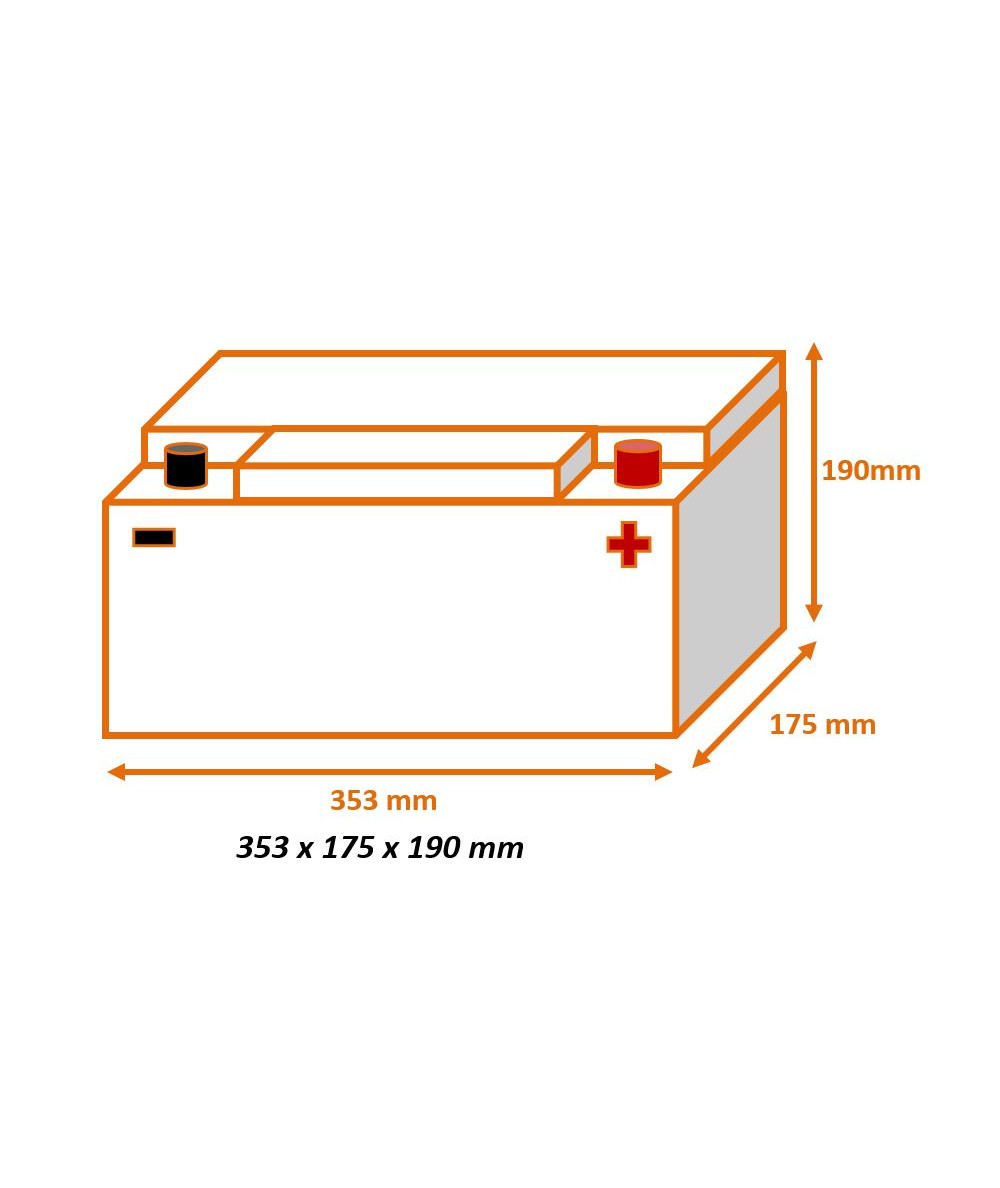 Armor Energie Batterie Yuasa EFB YBX7019 Start And Stop